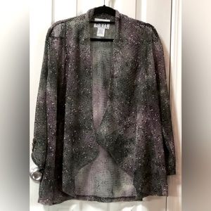 KEREN hart Open Front Cardigan